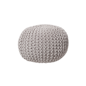 Puf 40 x 25 cm jasnoszary CONRAD