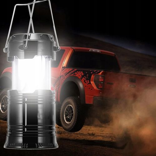 Lampa Solarna LED Latarka Turystyczna Biwakowa Akumulatorowa USB Powerbank na Arena.pl