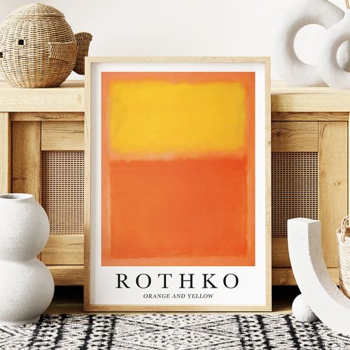 Plakat obraz Rothko orange and yellow 21x29,7 cm A4 na Arena.pl