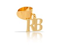 Klasyczna obrączka z literkami z kolekcji RB (R23/ZIM/23/2AU)