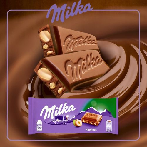 MILKA Czekolada HAZELNUTS ORZECHOWA 8x100g na Arena.pl