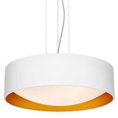 LAMPA wisząca VERO 10449301 Kaspa metalowa OPRAWA okrągły zwis biały