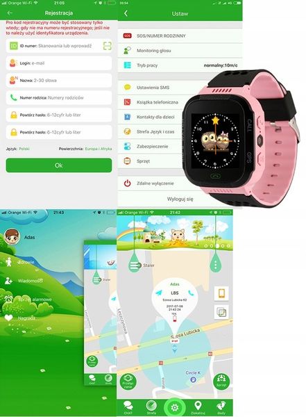 SMARTWATCH ZEGAREK DLA DZIECI SIM GPS LED KAM LOKALIZATOR ROMOWY zdjęcie 8