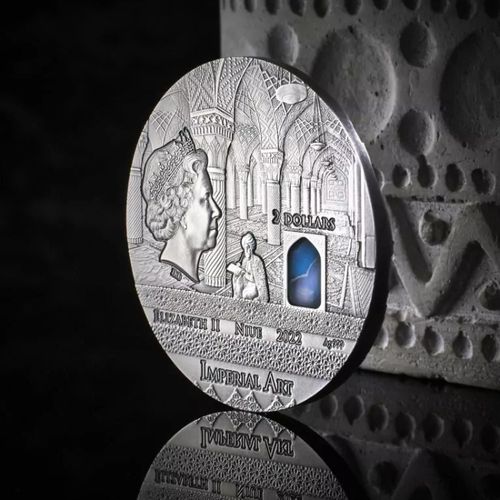 Niue: Imperial Art - Persia 2 uncje Srebra 2022 High Relief Antiqued Coin na Arena.pl