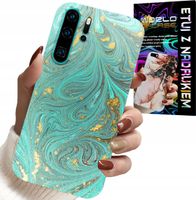 ETUI DO HUAWEI P30 PRO - MARMURKOWE WZORY + FOLIA HYDROŻEL