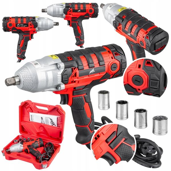 KLUCZ UDAROWY ELEKTRYCZNY SIECIOWY DO KÓŁ 230V NIE PNEUMATYCZNY 1/2"NASADKI zdjęcie 1