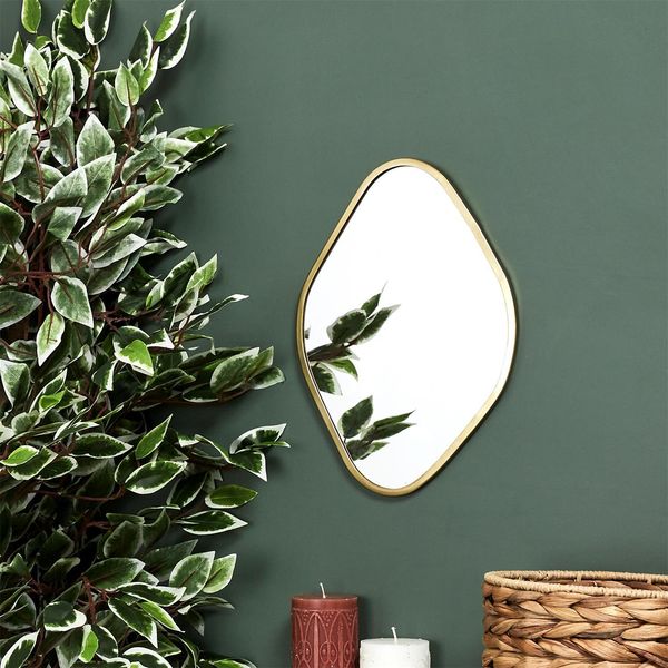 Lustro Arcilla złote romb zdjęcie 4