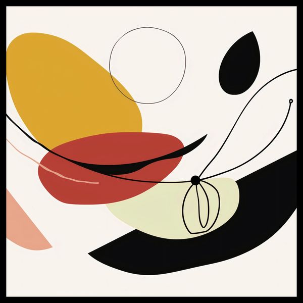 Plakat 70x70cm Geometryczna Krzywizna zdjęcie 2