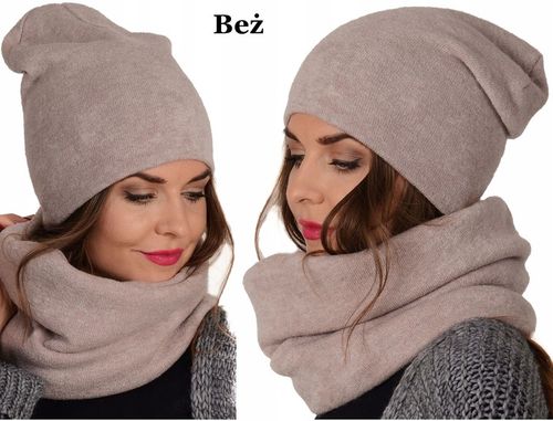 POLSKI - Komplet CZAPKA + KOMIN Tunel KOLORY K6 na Arena.pl