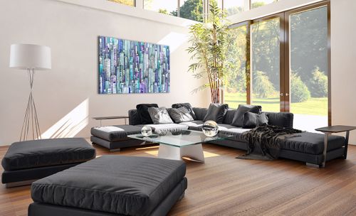 Obraz Na Płótnie - Drapacze Chmur - 120X80 Cm - Aa120X80-3857 na Arena.pl