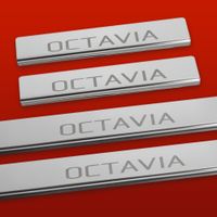 Listwa progowa SKODA OCTAVIA MK3 Stal nierdzewna 304 połysk 4szt