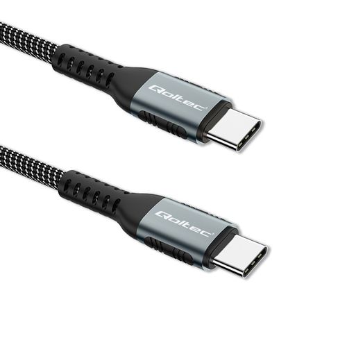 Qoltec Kabel USB 2.0 typ C USB 2.0 typ C 100W QC 3.0 PD 1.5m Czarny na Arena.pl