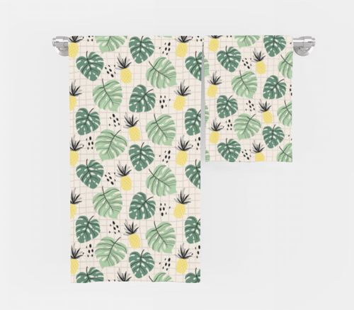 RĘCZNIK Ananasy i monstery z twoim dowolnym tekstem 150x70cm 006H na Arena.pl