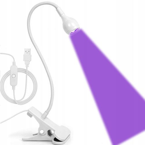 Lampka UV LED do górnych form 5W biała. Mini lampka UV zasilana USB. na Arena.pl