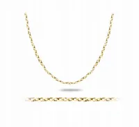 PIĘKNY DELIKATNY DIAMENTOWANY ZŁOTY ŁAŃCUSZEK 585