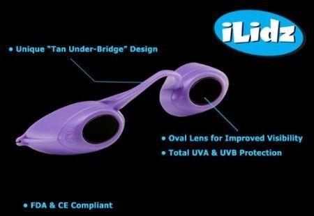 Okulary Ilidz ochronne do solarium miękkie UVA UVB na Arena.pl