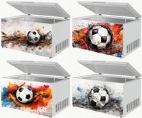 Naklejka samoprzylepna na zamrażarkę zmywarkę pralkę PIŁKA NOŻNA WZORY