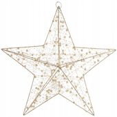 Ozdoby Swiateczne GWIAZDA LED na CHOINKĘ Boże Narodzenie DUŻA 40CM