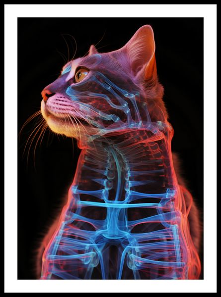 Plakat 42x59,4cm Anatomia Kota zdjęcie 3