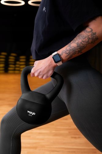 Hantla do Ćwiczeń FIZYO Ciężarek Odważnik Kula Kettlebell Miękki Czarny 4kg na Arena.pl