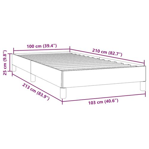 Łóżko typu Box Spring bez materaca Ciemnozielone 100x210 cm na Arena.pl