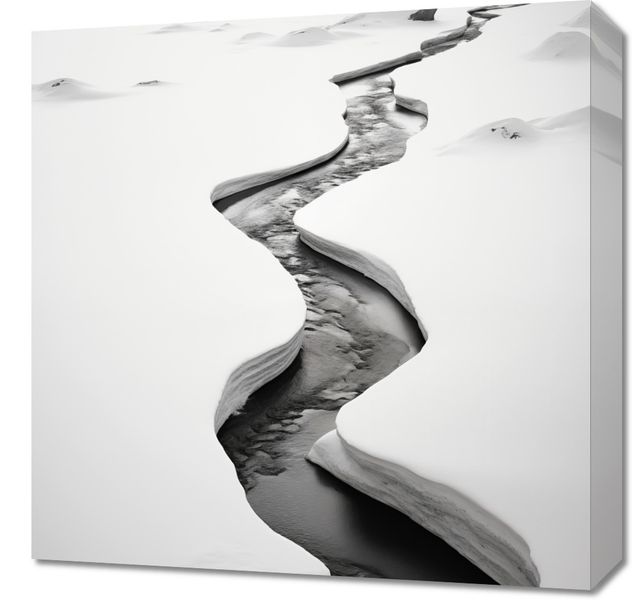 Obraz 50x50cm Szczeliny Mrozu zdjęcie 1