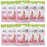 10x INTENSON KOLAGEN + KWAS HIALURONOWY + WITAMINA C do picia truskawkowy