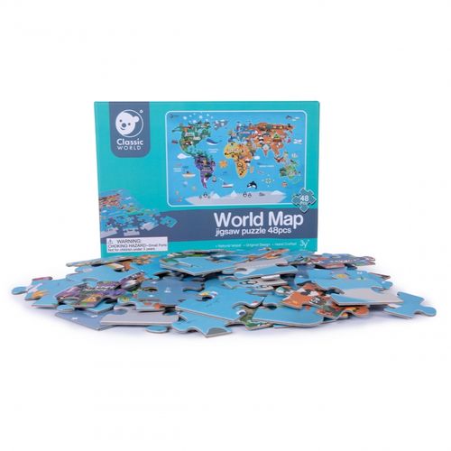 CLASSIC WORLD Puzzle Drewniane Mapa Świata na Arena.pl
