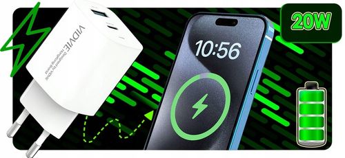 ZESTAW | SZYBKA ŁADOWARKA SIECIOWA USB TYPE-C + KABEL USB-C | PD20W 3000mA na Arena.pl