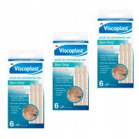 Viscoplast Steri-Strip paski do zamykania ran, cieliste, 6mm x 75mm, 18 szt