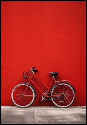Plakat 68x98cm Czerwony Rower na Arena.pl