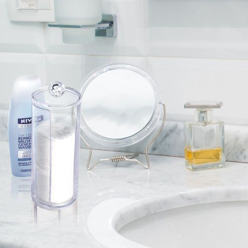 Pojemnik Łazienkowy Organizer na Płatki Kosmetyczne Higieniczne do Twarzy na Arena.pl