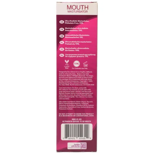 doc johnson quickies to go ultraskyn - model usta, kompaktowy rozmiar na Arena.pl