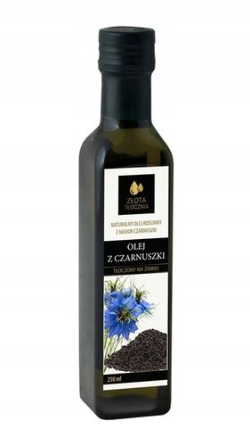 Olej z czarnuszki 250ml zimnotłoczony 100% świeży niefiltrowany naturalny na Arena.pl