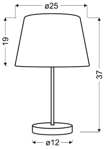 Pablo lampka gabinetowa 1x60W E27 pomarańczowy na Arena.pl