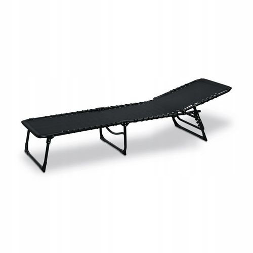 LEŻAK OGRODOWY Leżanka na PLAŻĘ CZARNY Regulowany KIESZONKA Tadar 4 pozycje na Arena.pl