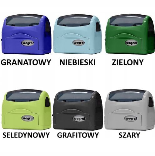 Wagraf A4 PIECZĄTKA do 8 wersów - 12 kolorów obudowy na Arena.pl