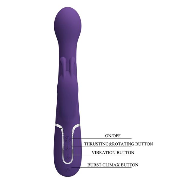 Pretty Love - Dejon Dark Purple, 7 Vibration Functions 4 Thrusting Settings zdjęcie 10