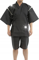 Japońskie tradycyjne kimono Jinbei Sijiraori 100% bawełna roz XXL SQJ