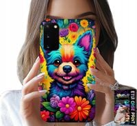 ETUI DO SAMSUNG GALAXY S20 - KWIACISTE WZORY PIESEK PIES JORK PLECKI