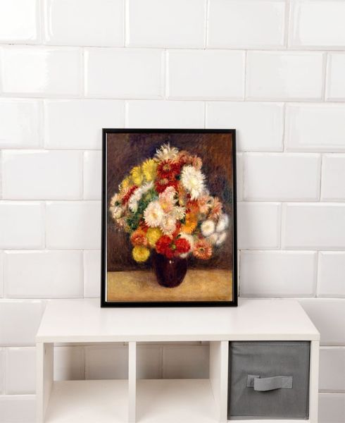 Bouquet of Chrysanthemums, Auguste Renoir - plakat 59,4x84,1 cm zdjęcie 2