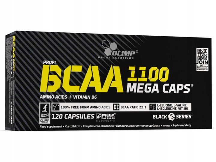 Aminokwasy BCAA OLIMP 1100 Mega Caps (120 kapsułek) zdjęcie 1