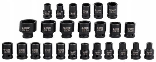 ZESTAW KLUCZY NASADOWYCH UDAROWYCH NASADKI UDAROWE KLUCZ DO KÓŁ 32 EL. 1/2" na Arena.pl