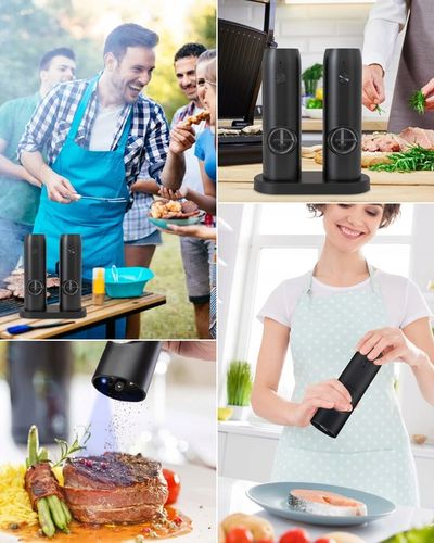 ELEKTRYCZNY MŁYNEK DO SOLI I PIEPRZU | 2w1 ZESTAW na Arena.pl