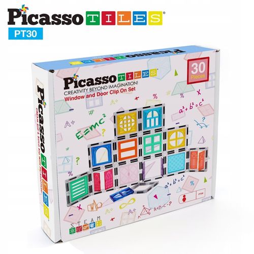 Klocki magnetyczne konstrukcyjne edukacyjne Picasso Tiles dla dzieci 30 el na Arena.pl