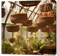Obraz 100x100cm Zawieszone Ogrody