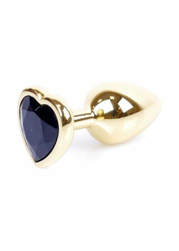 plug jewellery gold  heart plug  black na Arena.pl