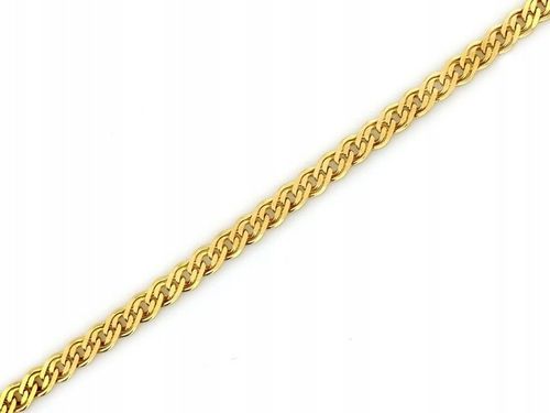 ZŁOTY ŁAŃCUSZEK 585 MODNY MONA LISA 50 cm + GRAWER na Arena.pl