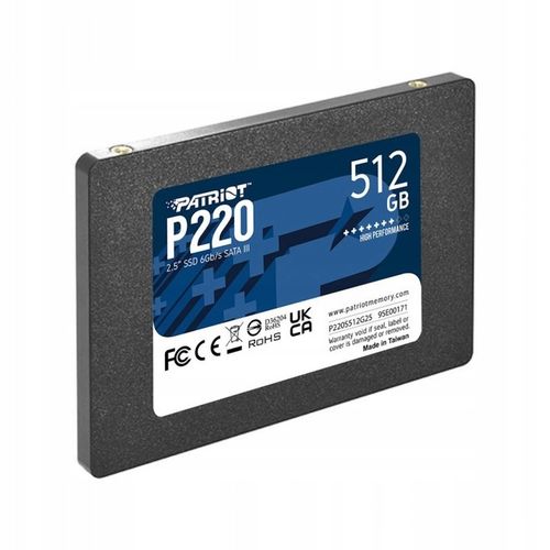 SSD PATRIOT P220 512GB SATA3 2,5" na Arena.pl