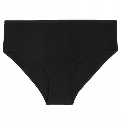 3x Majtki Bawełniane Figi Damskie Gładkie Klasyczne Czarne Proste MORAJ L na Arena.pl
